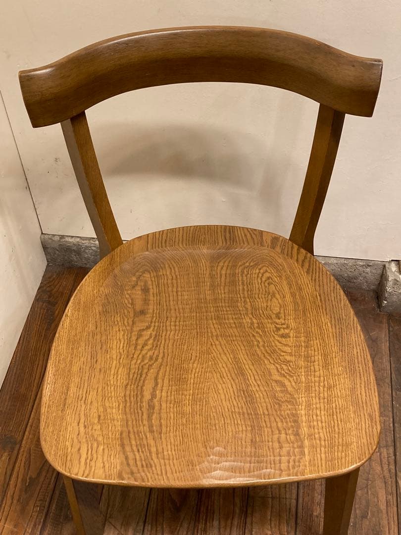 旭川家具 アーリータイムス オーク無垢材 DC-4 1脚 曲木 民芸 職人 匠