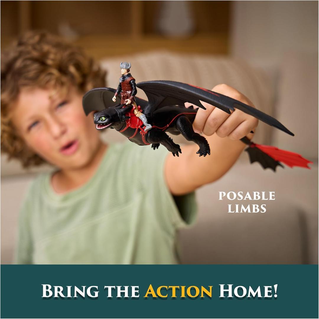 ヒックとドラゴン フィギュア トゥース ナイトフューリー & ヒック
