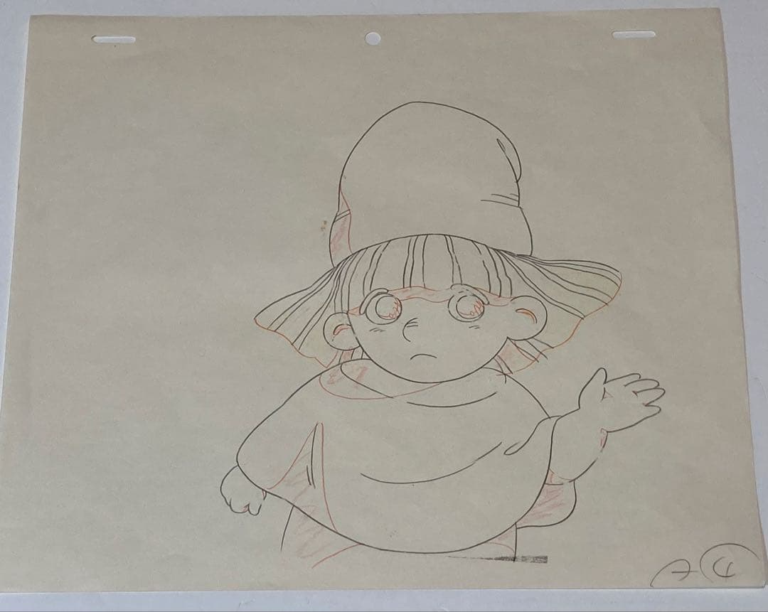 e１８　とんがり帽子のメルモセル画【メルモ達二人】動画・背景画付き