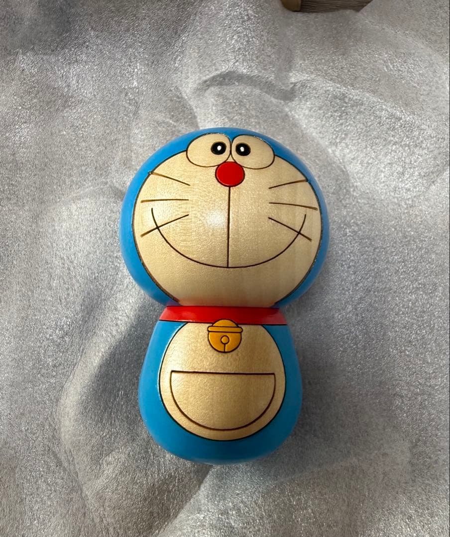 卯三郎こけし　ドラえもんこけし&ダルマセット
