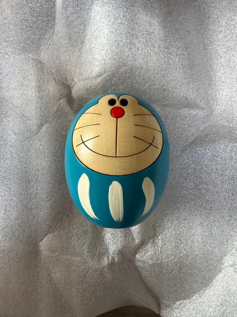 卯三郎こけし　ドラえもんこけし&ダルマセット