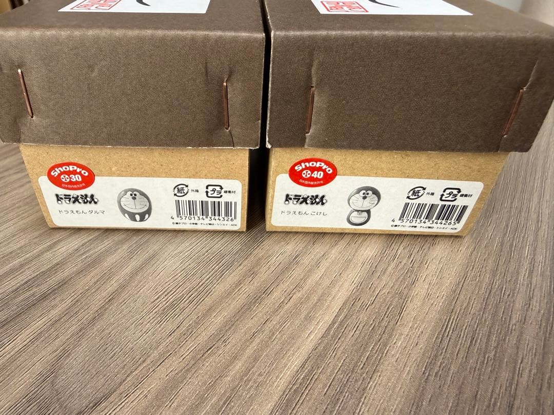 卯三郎こけし　ドラえもんこけし&ダルマセット