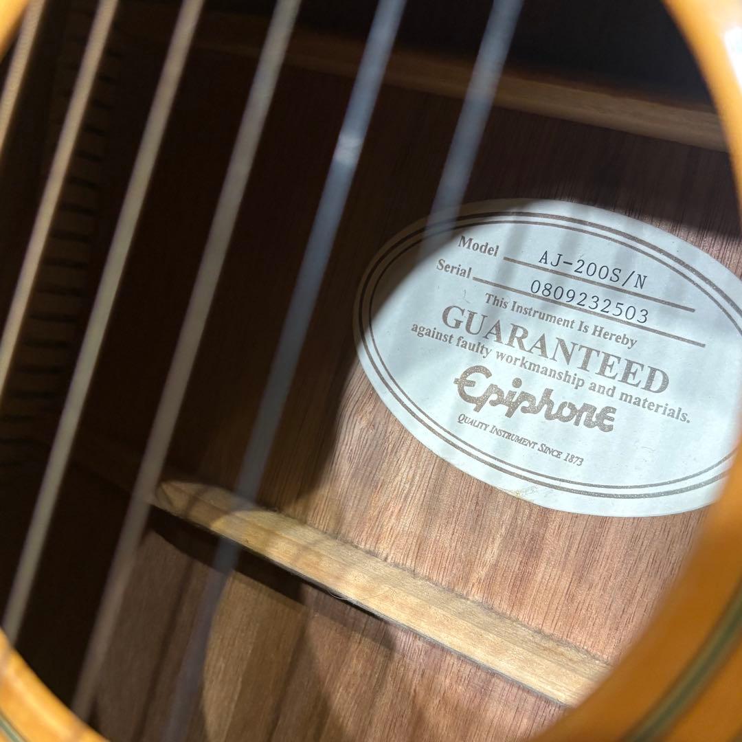 エピフォン アコースティックギター AJ-200S/N