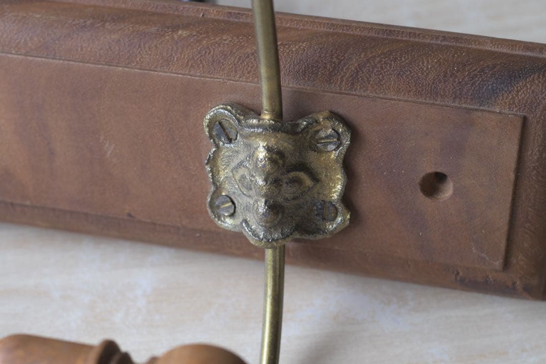 グランシュマン コートフック　ダブル　帽子掛け 天然木 アンティーク調　新品