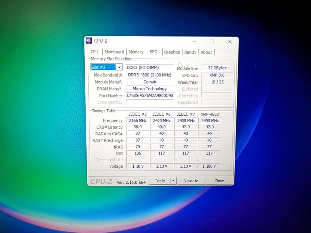 要コメント★CORSAIR DDR5-4800メモリー 32GB×2枚=64GB