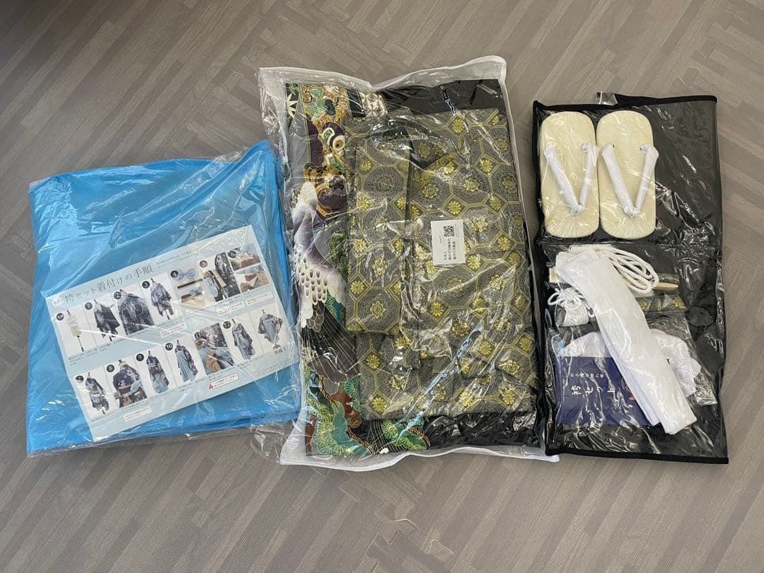 七五三　五歳　七歳　袴　双子　男の子　女の子　お正月　卒業式　卒園式　セット