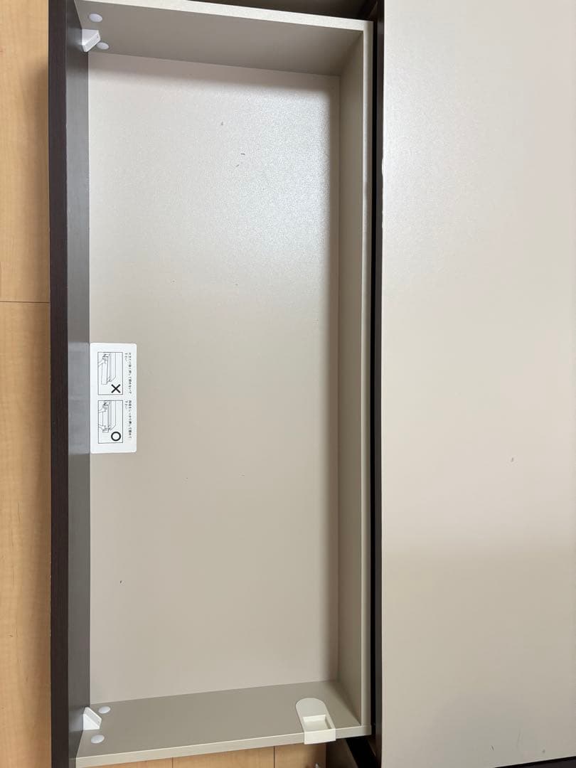 【もえか】セミダブルベッド 引き出し付き ダークブラウン