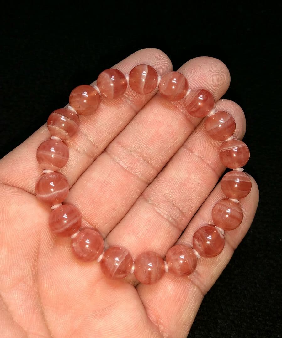 【アルゼンチン産】極上インカローズ　１０㎜　ブレスレット　希少　天然石　恋愛運