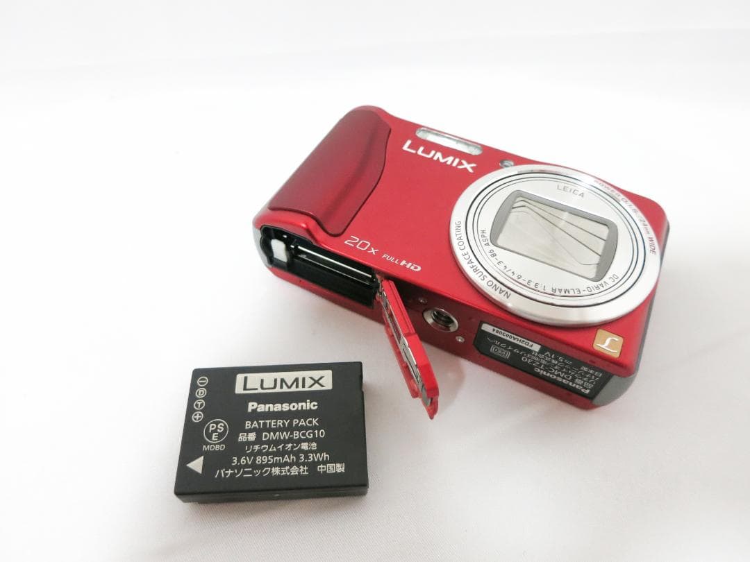 美品★Panasonicデジタルカメラ LUMIX DMC-TZ30 レッド