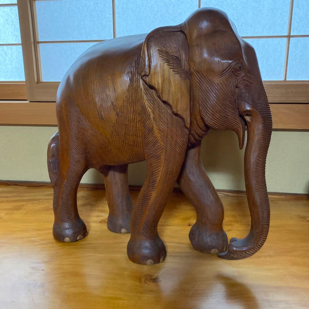 木製の像　インテリア　置き物 オブジェ アンティーク