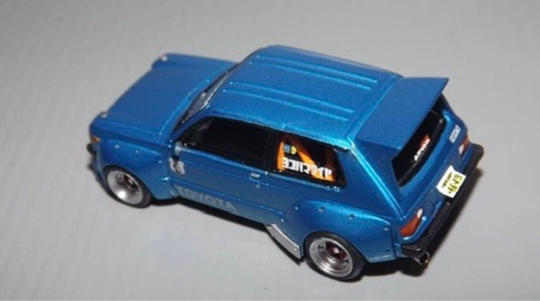 1/64ミニカー　コナミ トヨタ　スターレット改　ワークスKP-61