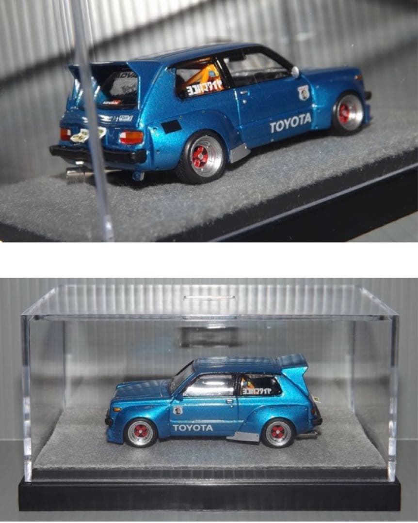 1/64ミニカー　コナミ トヨタ　スターレット改　ワークスKP-61