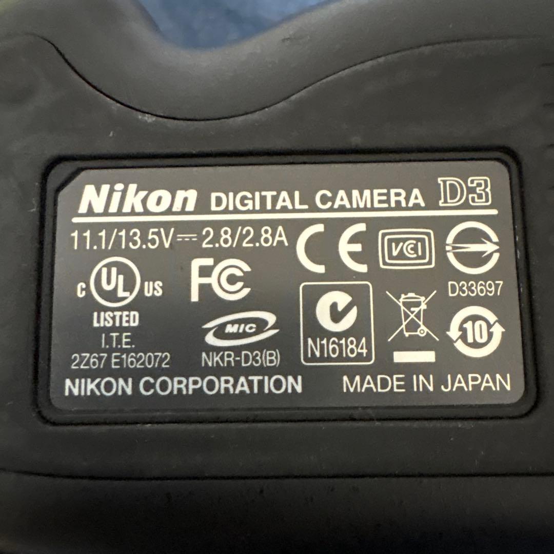 【s数6990枚】Nikon D3 デジタル一眼レフカメラ レンズ付き