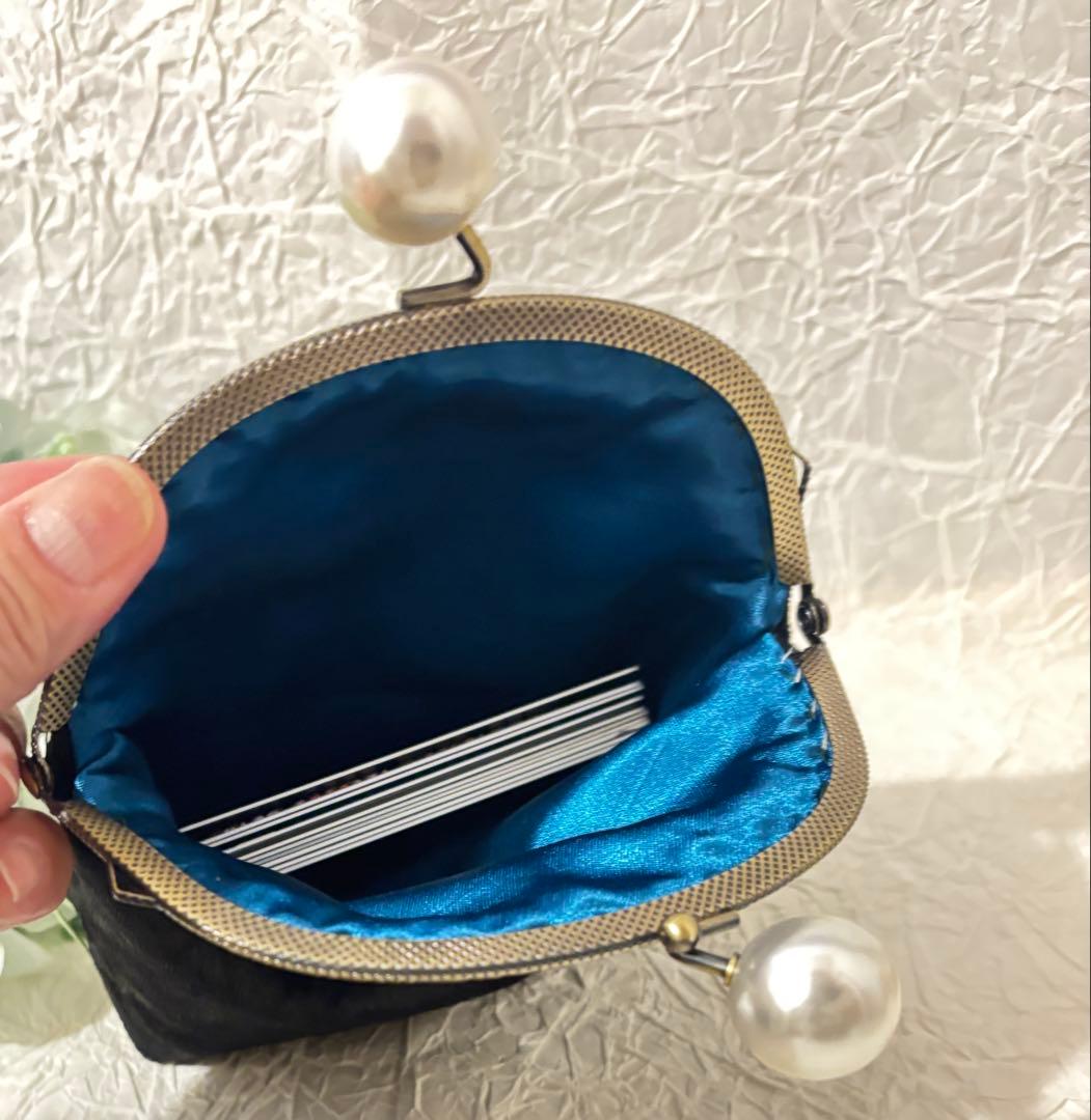 モナ・リザ ビーズ刺繍 がま口財布　『受注制作』