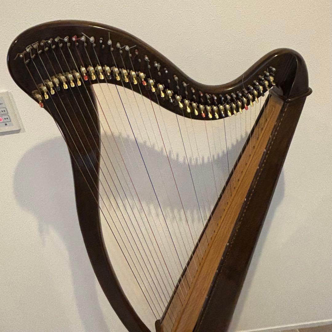 【ヴィンテージ希少品Aoyama/青山ハープアイリッシュハープ 130B 34弦