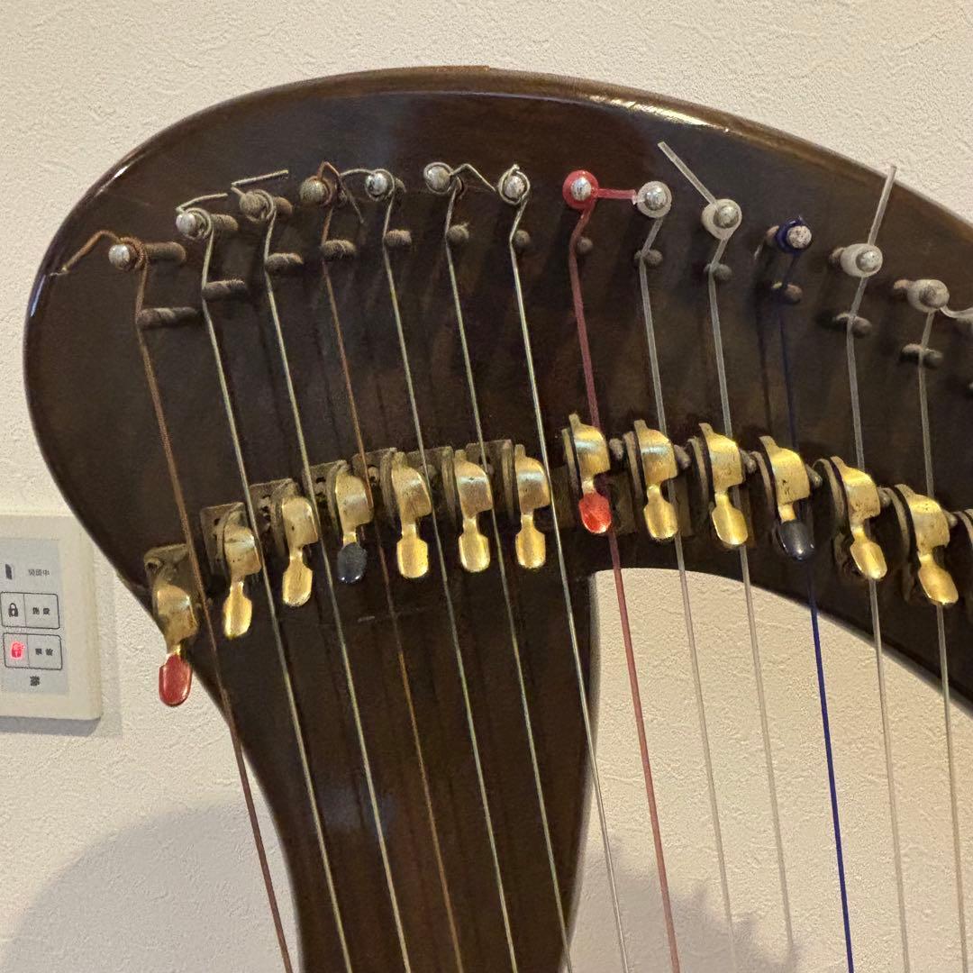 【ヴィンテージ希少品Aoyama/青山ハープアイリッシュハープ 130B 34弦