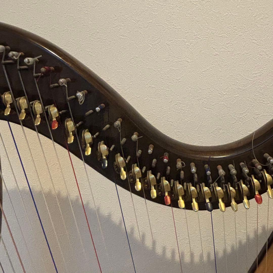 【ヴィンテージ希少品Aoyama/青山ハープアイリッシュハープ 130B 34弦