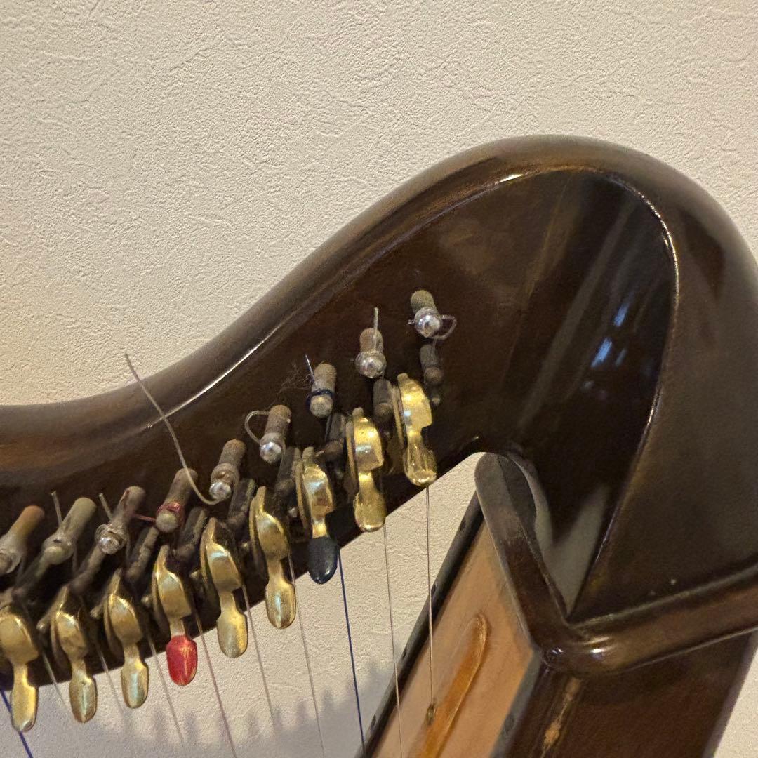 【ヴィンテージ希少品Aoyama/青山ハープアイリッシュハープ 130B 34弦