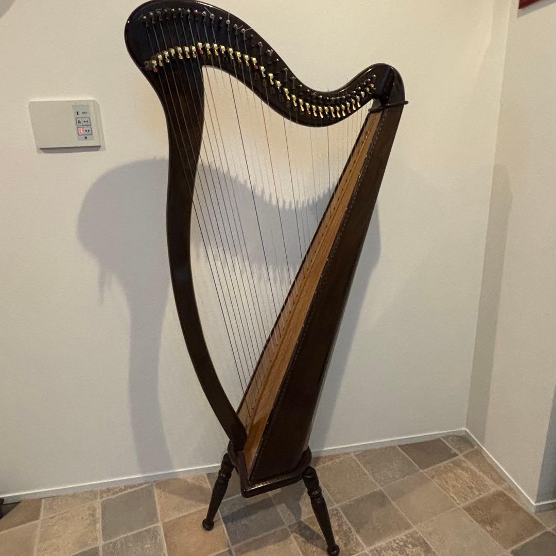 【ヴィンテージ希少品Aoyama/青山ハープアイリッシュハープ 130B 34弦