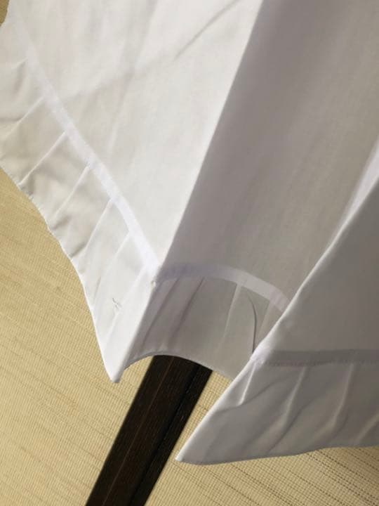 ゆのさま専用　割烹着　白　85㎝　フリル付き