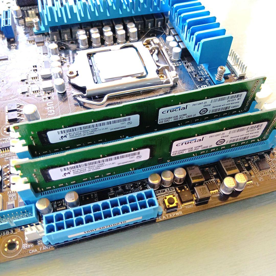 ASUS マザーボード Intel i7-3770K　メモリ付き