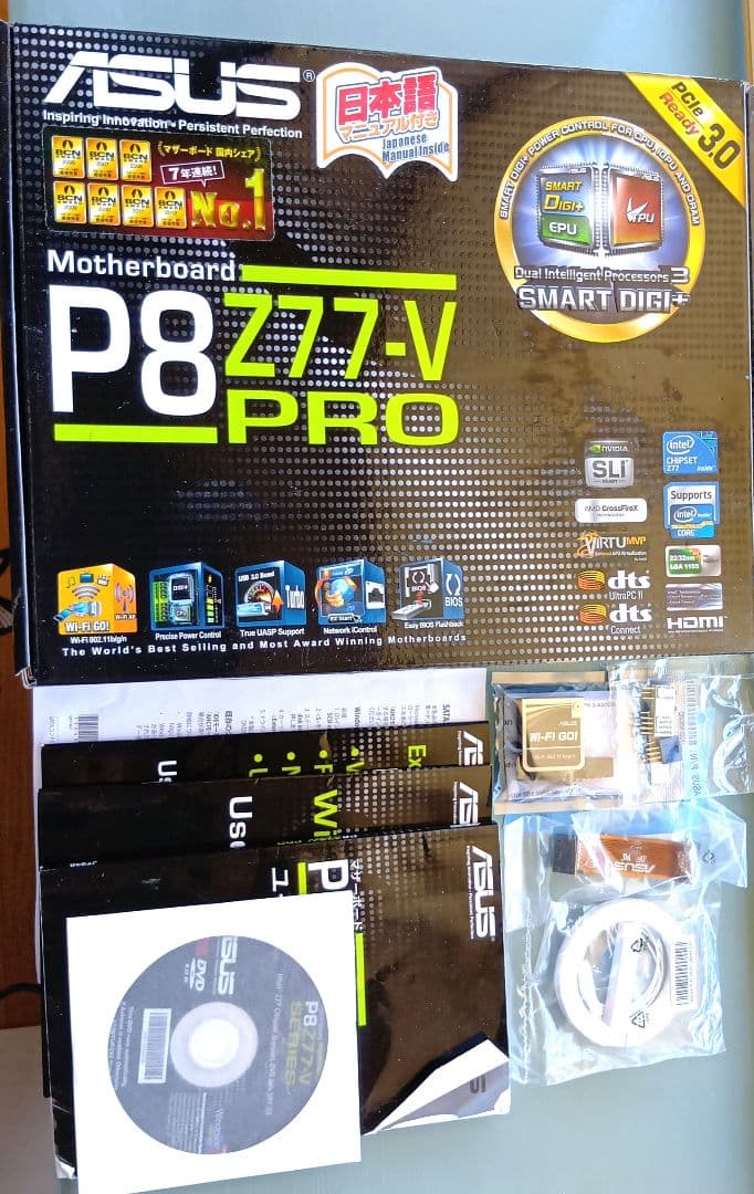 ASUS マザーボード Intel i7-3770K　メモリ付き