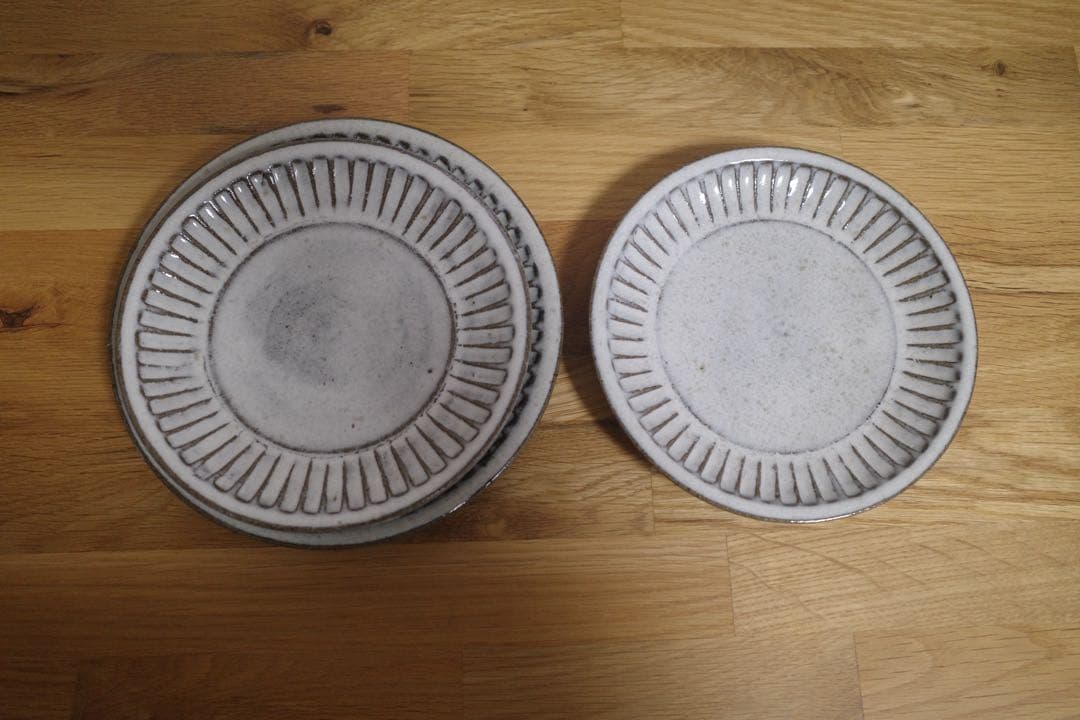 【福田るい】小代瑞穂窯　陶器製皿セット 3枚