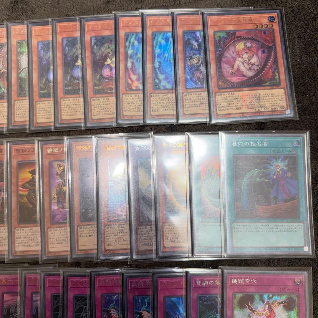 遊戯王 雷禍蟲惑魔 らいか こわくま デッキ スリーブ エクストラ付き