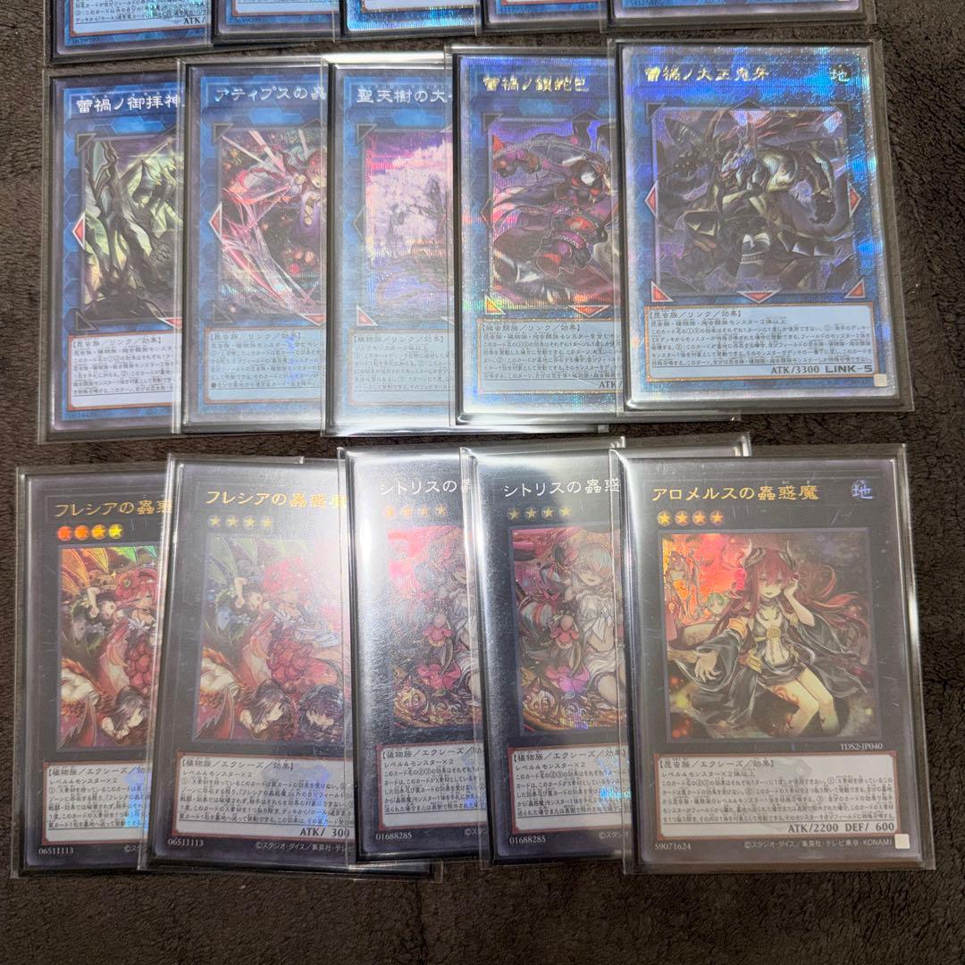 遊戯王 雷禍蟲惑魔 らいか こわくま デッキ スリーブ エクストラ付き