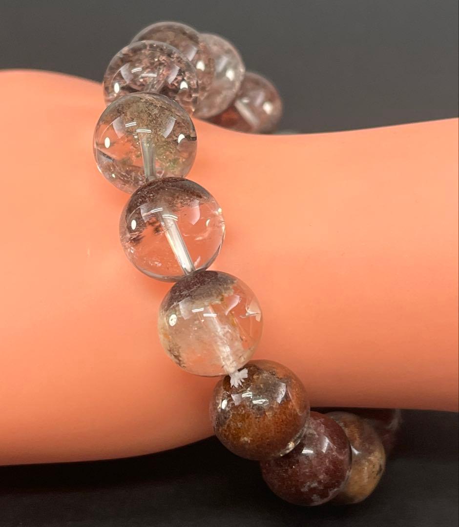 BRY0889☆ガーデンクォーツブレスレット☆天然石　美品
