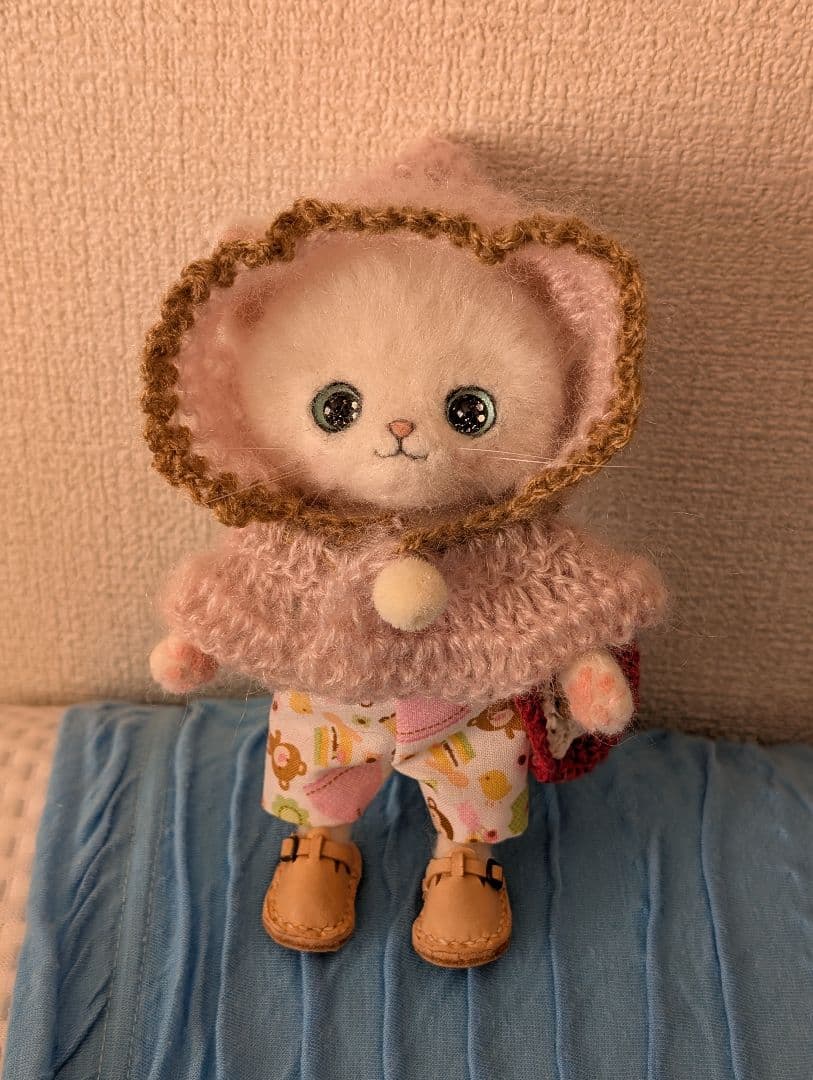 作家さま作 羊毛フェルト 白猫