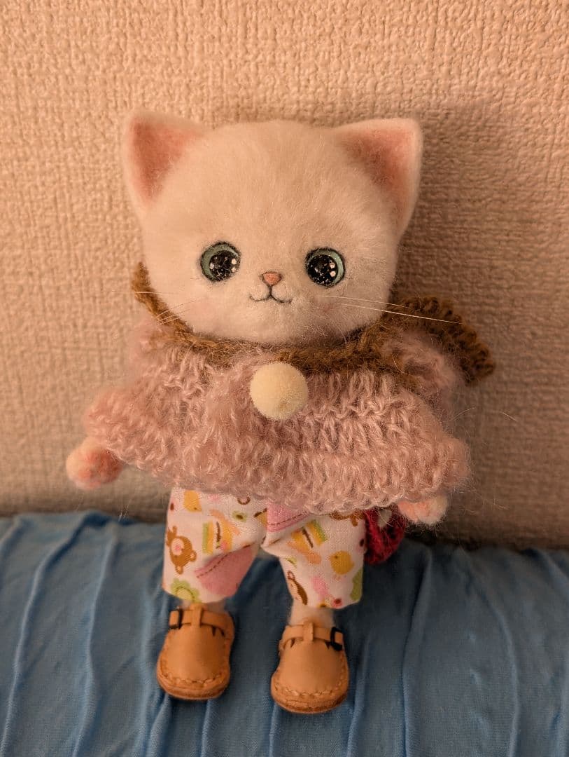 作家さま作 羊毛フェルト 白猫