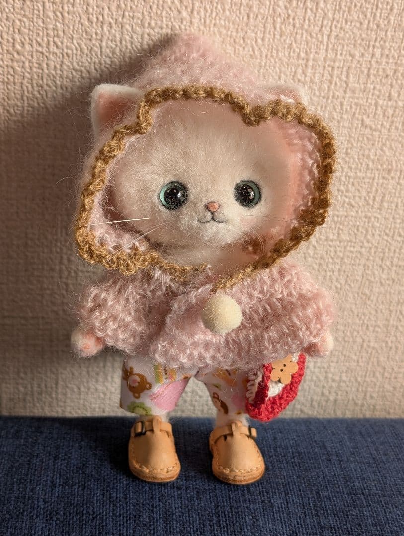 作家さま作 羊毛フェルト 白猫