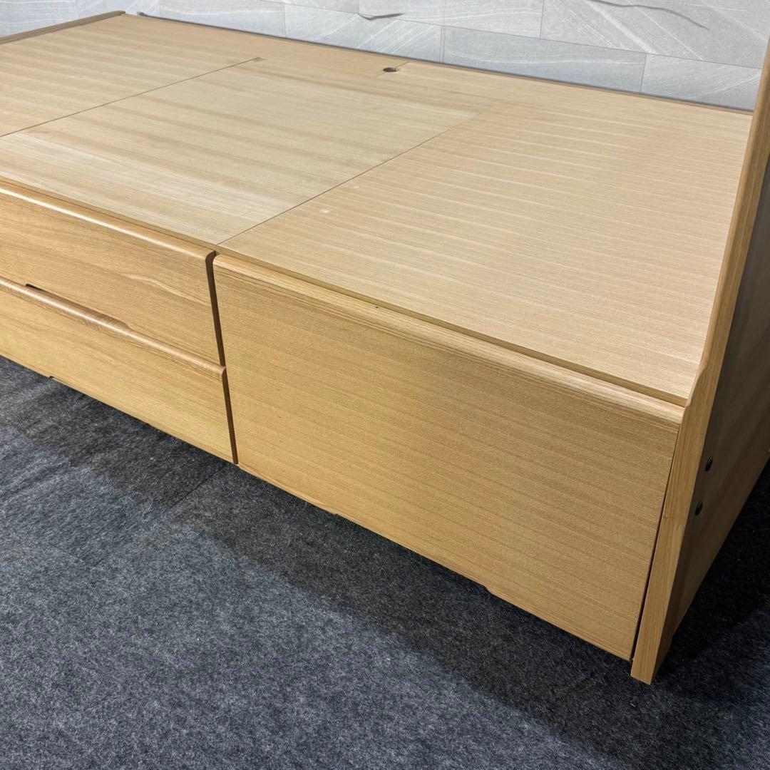 いまだ家具 ベッドフレーム シングルサイズ 収納付 大容量 格安 d4690