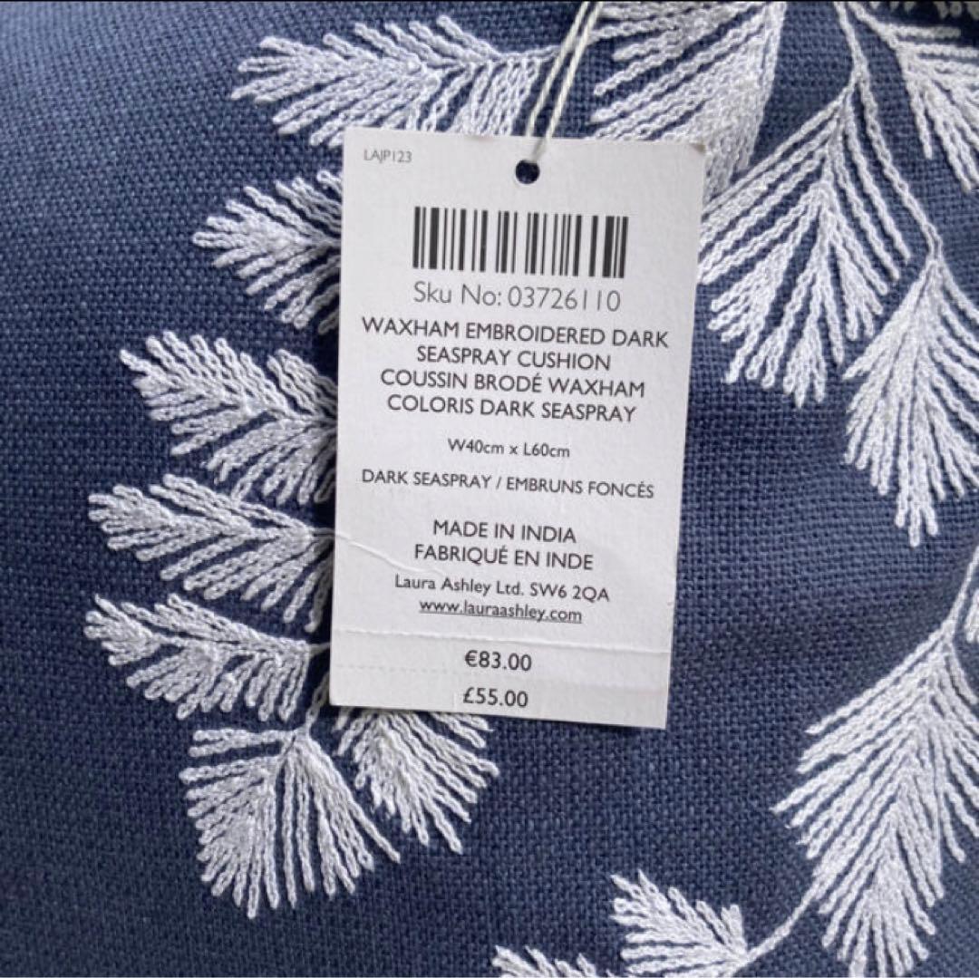 イギリス直輸入:ローラアシュレイ 刺繍ピロ　新品　WAXHAM