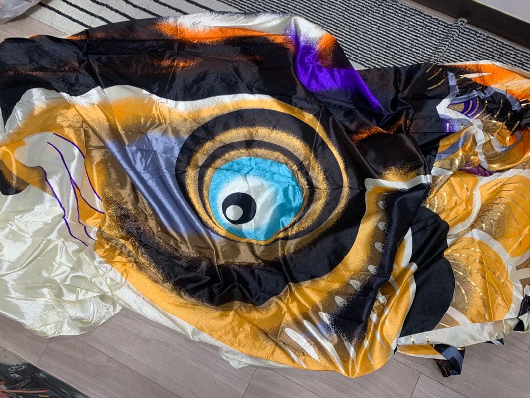 鯉のぼり　徳永　京錦　使用品　6Mセット＋緑　こいのぼり