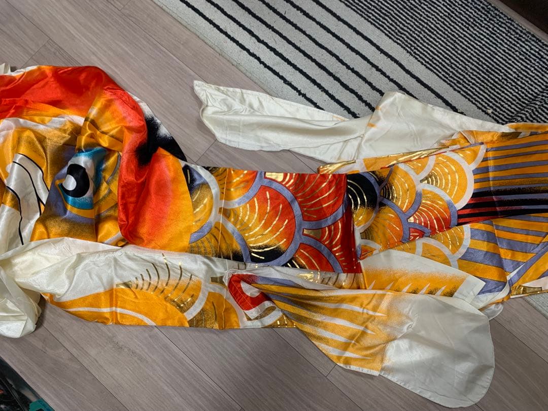 鯉のぼり　徳永　京錦　使用品　6Mセット＋緑　こいのぼり