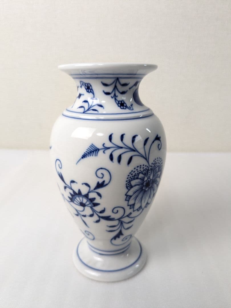 マイセン ブルーオニオン フラワーベース 花瓶