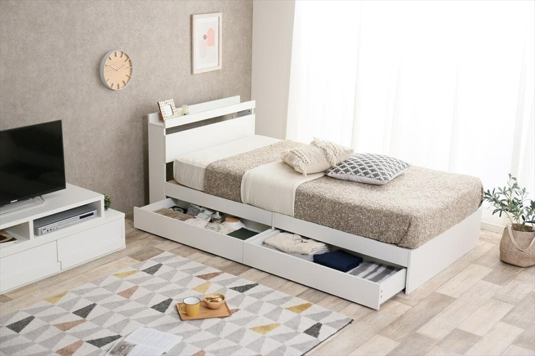 IN BD PT　シングルベット　フレームのみ　ブラウン