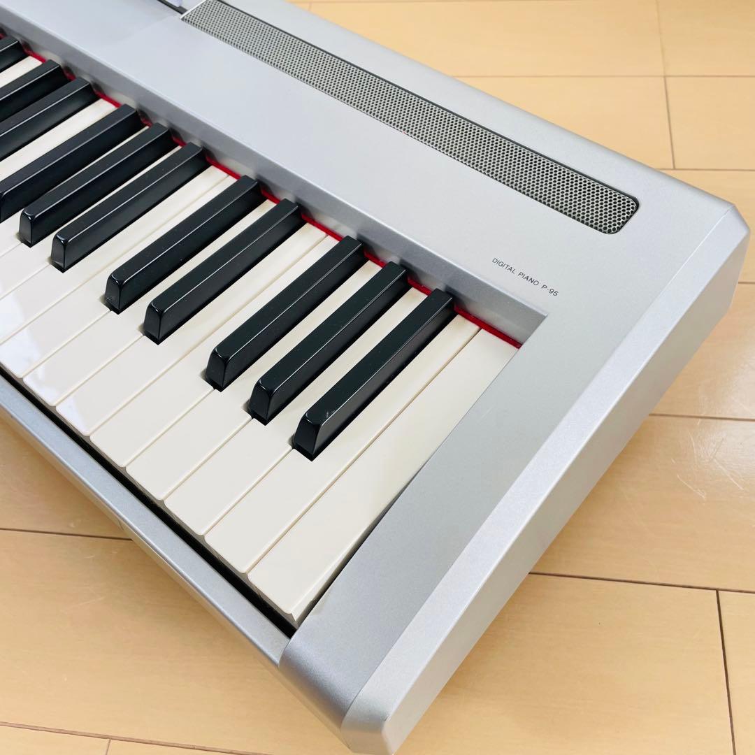 YAMAHA 電子ピアノ P-95S 2011年製 譜面台 電源ケーブル付き