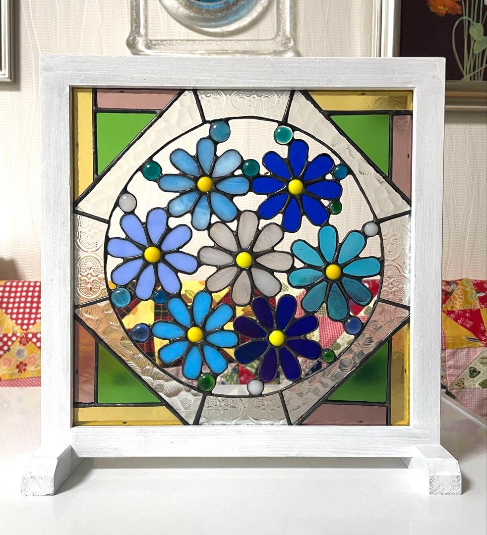 ステンドグラスパネル【花】