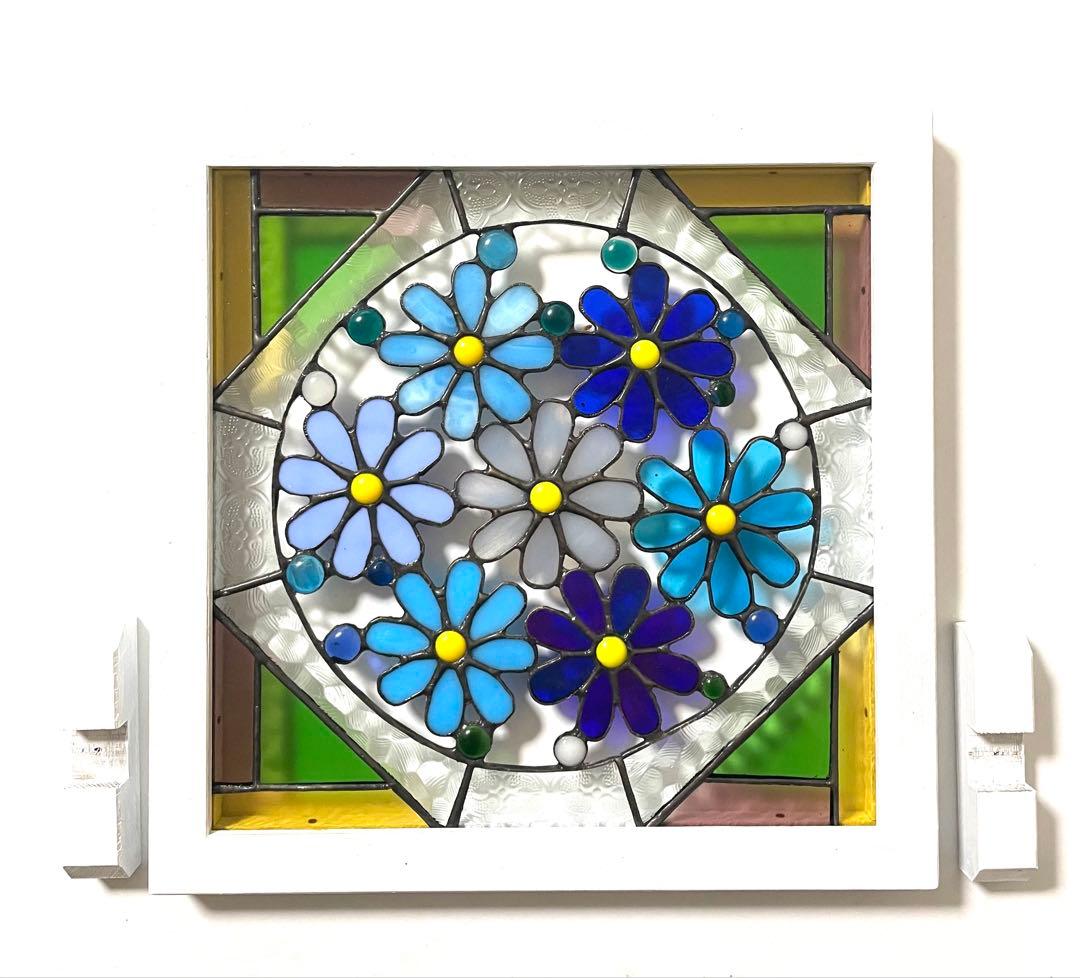 ステンドグラスパネル【花】