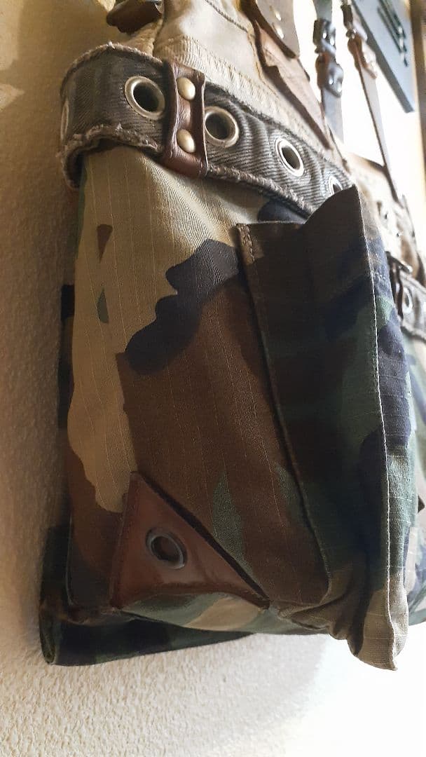 デニムリメイク★★★ JUNK VINTAGE 肩掛けトート&ミニショルダー付き