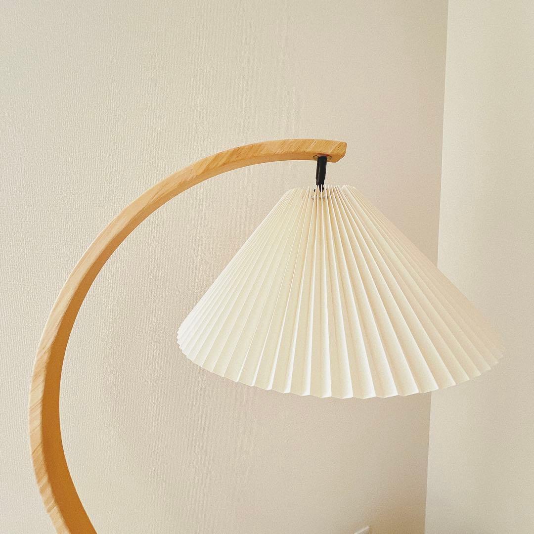 VeroMan フロアランプ アーチ状 無垢材 韓国