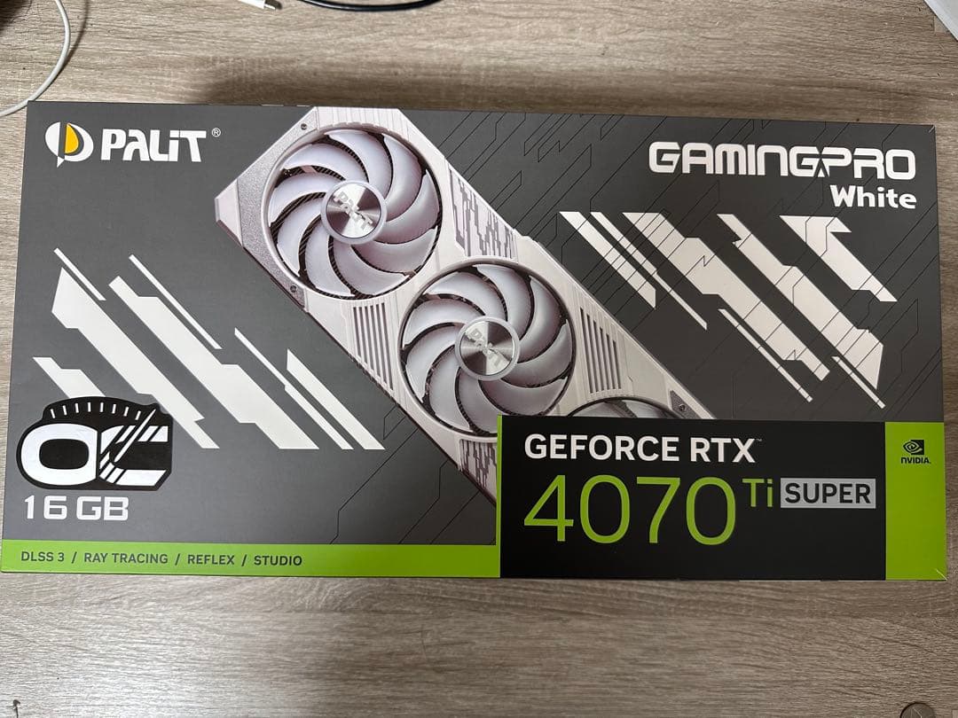 本日発送palit rtx 4070 ti super gaming white