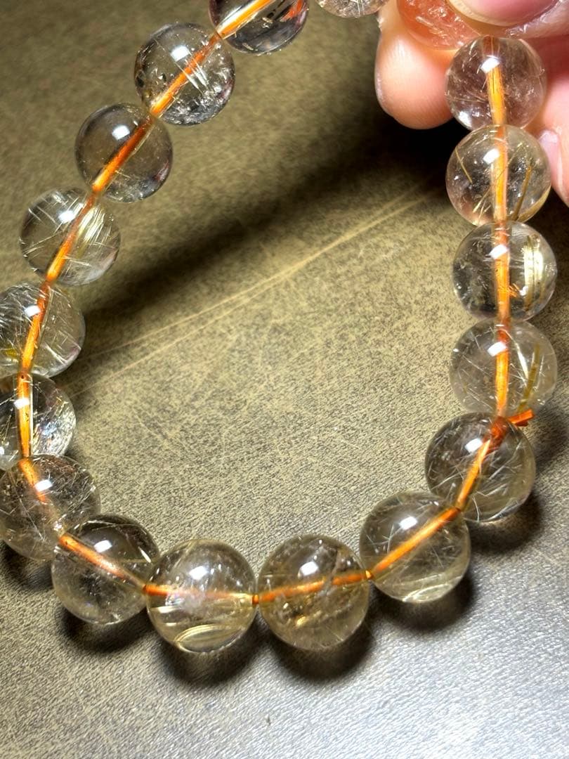 高品質　ゴールドタイチンルチルブレスレット　11.5㎜（新品未使用）ヴィーナス