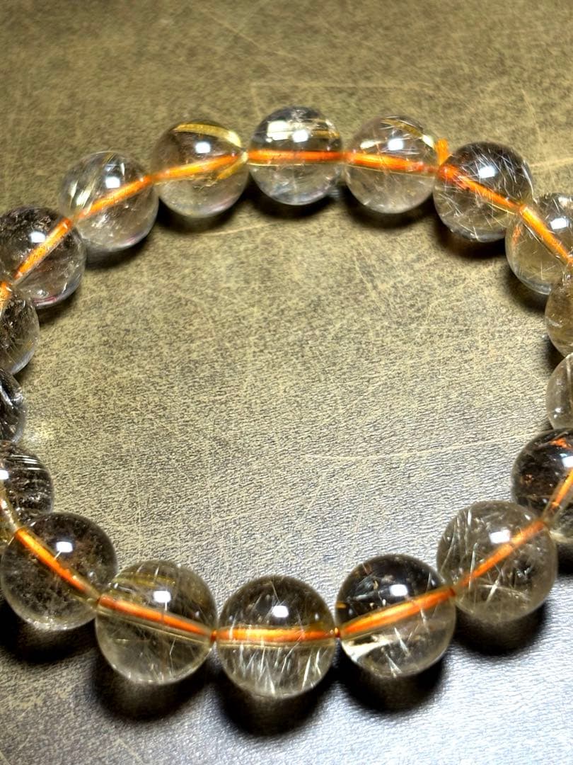 高品質　ゴールドタイチンルチルブレスレット　11.5㎜（新品未使用）ヴィーナス