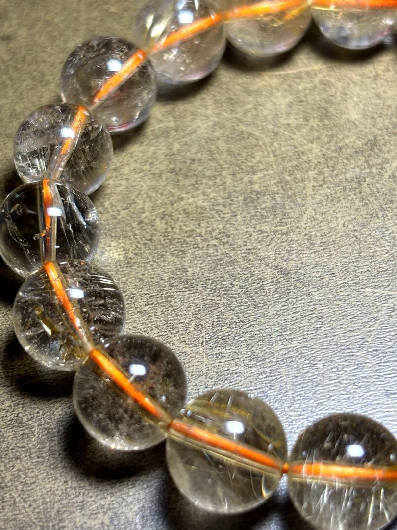 高品質　ゴールドタイチンルチルブレスレット　11.5㎜（新品未使用）ヴィーナス