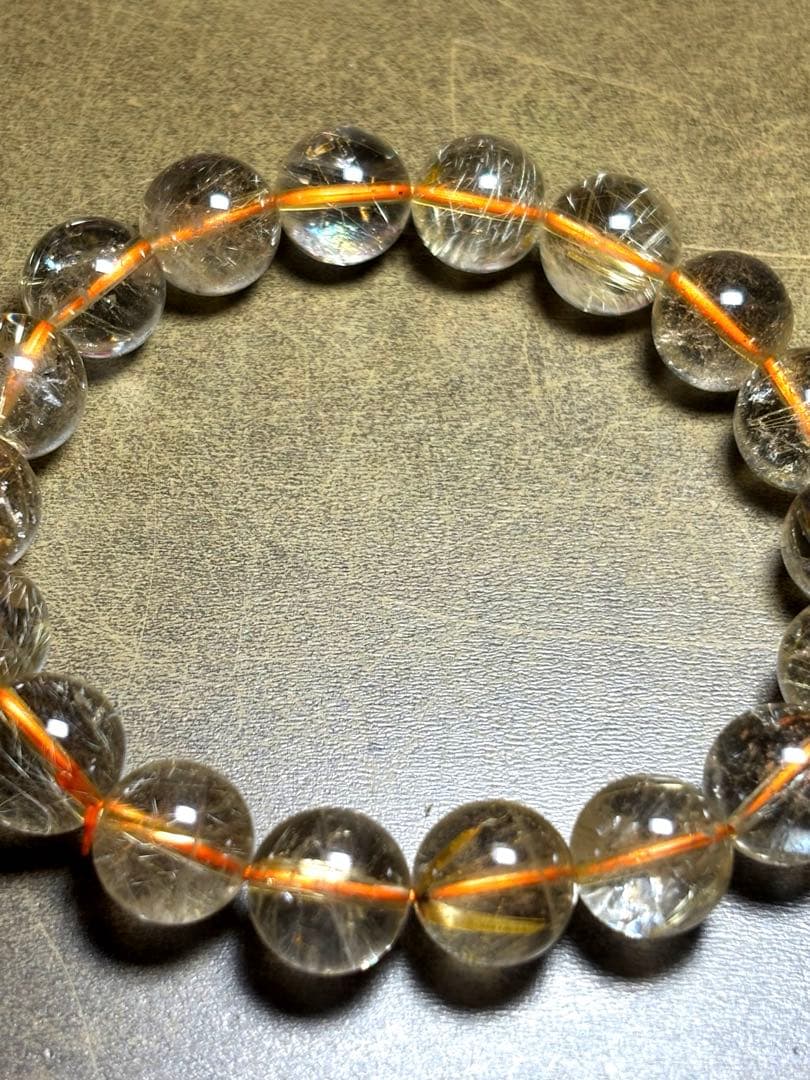 高品質　ゴールドタイチンルチルブレスレット　11.5㎜（新品未使用）ヴィーナス