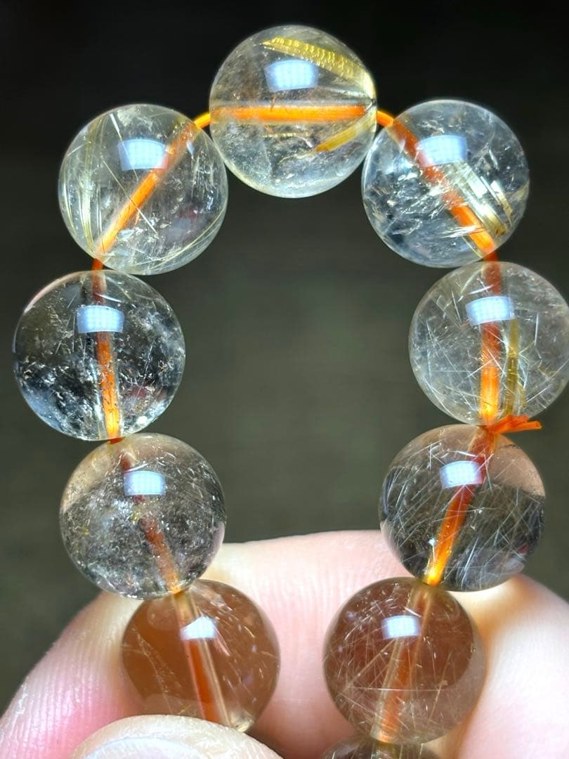 高品質　ゴールドタイチンルチルブレスレット　11.5㎜（新品未使用）ヴィーナス